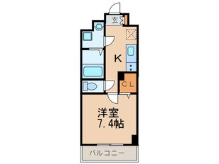 ウェルシー亀島の物件間取画像